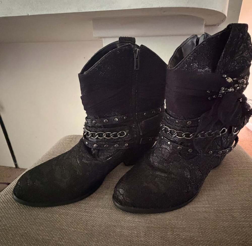 Not Rated Bottines Midas Ankle boots black with sparkles 9.5